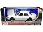 2010 Ford Crown Victoria Police Interceptor Unmarked White "Custom Builder's Kit" Series 1/24 Diecast Model Car by Motormax-0