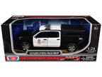 2017 Chevrolet Silverado 1500 LT Z71 Crew Cab Pickup Truck "Los Angeles Police Department" Black and White "Law Enforcement and Public Service" Series 1/27 Diecast Model Car by Motormax-2