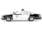 1993 Chevrolet Caprice Police Car "LAPD (Los Angeles Police Department)" Black and White "Law Enforcement and Public Service" Series 1/24 Diecast Model Car by Motormax-0
