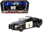 2023 Dodge Charger Pursuit Police Car "California Highway Patrol" Black and White "Law Enforcement and Public Service" Series 1/24 Diecast Model Car by Motormax-4