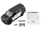 2025 Chevrolet Tahoe PPV Black and White "Custom Builder's Kit - Law Enforcement and Public Service" Series 1/24 Diecast Model Car by Motormax-0