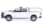 2019 RAM 1500 Laramie Crew Cab Pickup Truck with Truck Bed Camper White "Custom Builder's Kit" Series 1/27 Diecast Model Car by Motormax-2