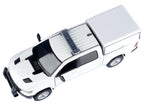 2019 RAM 1500 Laramie Crew Cab Pickup Truck with Truck Bed Camper White "Custom Builder's Kit" Series 1/27 Diecast Model Car by Motormax