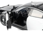 2023 Dodge Charger Pursuit Police Car Black and White "Law Enforcement and Public Service" Series 1/24 Diecast Model Car by Motormax-3