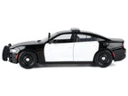 2023 Dodge Charger Pursuit Police Car Black and White "Law Enforcement and Public Service" Series 1/24 Diecast Model Car by Motormax-0
