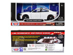 2023 Dodge Charger Pursuit Police Car Plain White "Law Enforcement and Public Service" Series 1/24 Diecast Model Car by Motormax-1