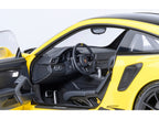 Porsche 911 (991.2) GT3 RS Weissach Racing Yellow with Carbon Hood and Top 1/18 Model Car by Autoart-3