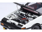 Toyota Sprinter Trueno (AE86) RHD (Right Hand Drive) "Project D Final Version" White with Carbon Hood "Initial D" (1995-2013) TV Series "30th Anniversary" 1/18 Model Car by Autoart-3
