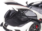 Koenigsegg Regera White with Black Carbon and Red Stripes 1/18  Model Car by Autoart-2