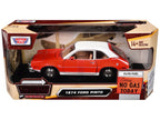 1974 Ford Pinto Orange with White Top "Forgotten Classics" Series 1/24 Diecast Model Car by Motormax-1