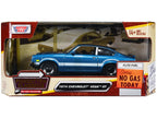 1974 Chevrolet Vega GT Blue Metallic with White Stripes "Forgotten Classics" Series 1/24 Diecast Model Car by Motormax-2