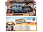 1955 GMC Blue Chip Pickup Truck Matt Blue (Rusted) "Weathered Treasures" Series 1/24 Diecast Model Car by Motormax-2