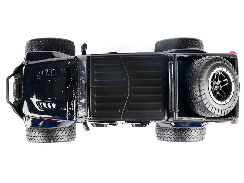 2021 Jeep Gladiator Rubicon Off-Road Pickup Truck Black with Matt Black Top "Off Road" Series 1/27 Diecast Model Car by Motormax-3