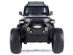 2021 Jeep Gladiator Rubicon Off-Road Pickup Truck Black with Matt Black Top "Off Road" Series 1/27 Diecast Model Car by Motormax-2