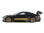 BMW M4 GT3 Matt Black with Gold Stripes "Midnight Eclipse" Series 1/24 Diecast Model Car by Motormax-0