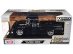 1958 Chevrolet Apache Fleetside Pickup Black "Maxx Design" "American Classics" Series 1/24 Diecast Model Car by Motormax-0