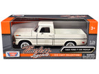 1969 Ford F-100 Pickup Truck Cream "Timeless Legends" Series 1/24 Diecast Model Car by Motormax-0