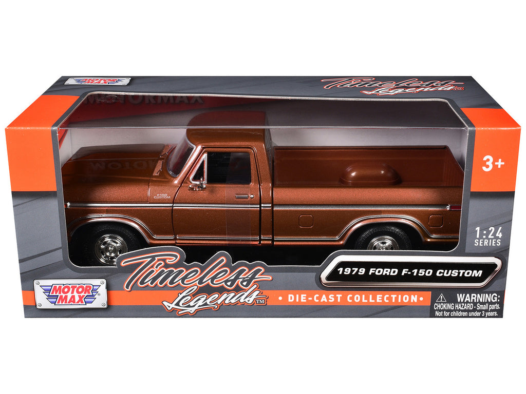 1979 Ford F-150 Pickup Truck Brown 1/24 Diecast Model Car by Motormax-0