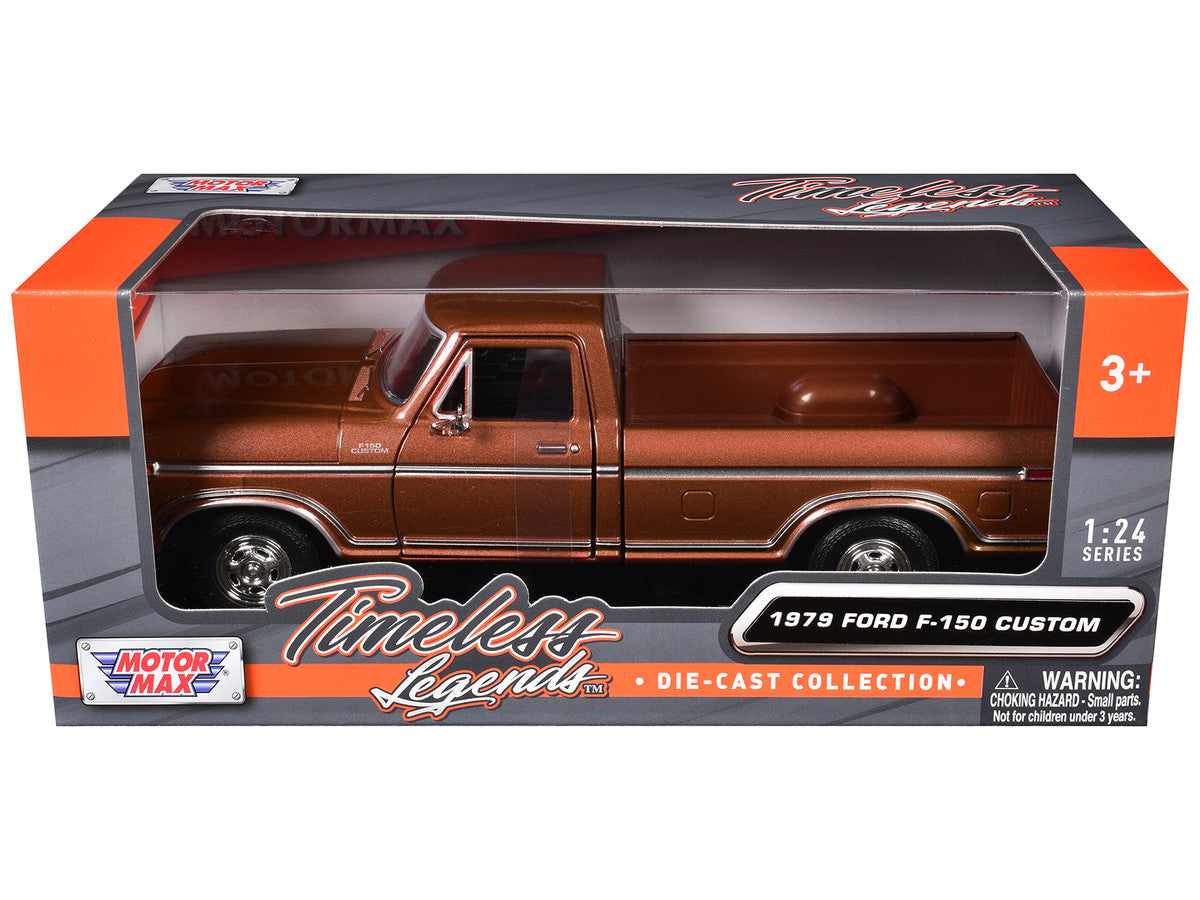 1979 Ford F-150 Pickup Truck Brown 1/24 Diecast Model Car by Motormax-0