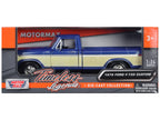 1979 Ford F-150 Pickup Truck 2 Tone Blue/Cream 1/24 Diecast Model Car by Motormax-1