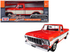 1979 Ford F-150 Custom Pickup Truck Orange and Cream 1/24 Diecast Model Car by Motormax-2
