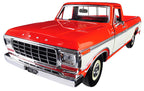 1979 Ford F-150 Custom Pickup Truck Orange and Cream 1/24 Diecast Model Car by Motormax-0