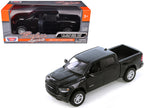 2019 RAM 1500 Laramie Crew Cab Pickup Truck Black 1/24 Diecast Model Car by Motormax-2