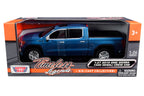 2019 GMC Sierra 1500 Denali Crew Cab Pickup Truck Blue Metallic 1/24-1/27 Diecast Model Car by Motormax-2