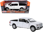 2019 Ford F-150 Lariat Crew Cab Pickup Truck White 1/24-1/27 Diecast Model Car by Motormax-0