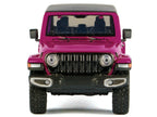 2021 Jeep Gladiator Overland Pickup Truck Purple with Matt Black Top 1/24 Diecast Model Car by Motormax-2