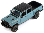 2021 Jeep Gladiator Rubicon (Closed Top) Pickup Truck Blue with Black Top 1/27 Diecast Model Car by Motormax-2