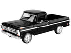 1972 Ford F-100 Pickup Truck Black "Timeless Legends" Series 1/24 Diecast Model Car by Motormax-1