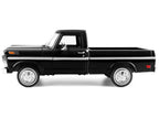 1972 Ford F-100 Pickup Truck Black "Timeless Legends" Series 1/24 Diecast Model Car by Motormax-2