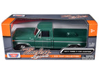 1977 Ford F-150 Custom Pickup Truck Green "Timeless Legends" Series 1/24 Diecast Model Car by Motormax-2