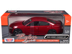2023 Dodge Charger SXT Red Metallic "Timeless Legends" Series 1/24 Diecast Model Car by Motormax-0