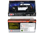 2022 Ford Police Interceptor Utility Black and White Unmarked "Law Enforcement and Public Service" Series 1/43 Diecast Model Car by Motormax-2