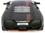 Lamborghini Reventon Matt Black with Red Stripes "Satin Paint" Series 1/24 Diecast Model Car by Motormax-1