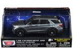 2022 Ford Police Interceptor Utility Gray Metallic Unmarked "Custom Builder's Kit" "Law Enforcement and Public Service" Series 1/43 Diecast Model Car by Motormax-2