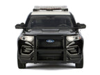 2022 Ford Police Interceptor Utility Black and White "Los Angeles Police Department (LAPD)" with Flashing Light Bar and Front and Rear Lights and Sounds 1/24 Diecast Model Car by Motormax-2