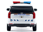 2025 Chevrolet Tahoe PPV "RCMP (Royal Canadian Mounted Police)" White with Stripes with Flashing Light Bar and Front and Rear Lights and Sounds 1/24 Diecast Model Car by Motormax-2