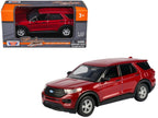 2023 Ford Explorer Red Metallic "Timeless Legends" Series 1/43 Diecast Model Car by Motormax-3