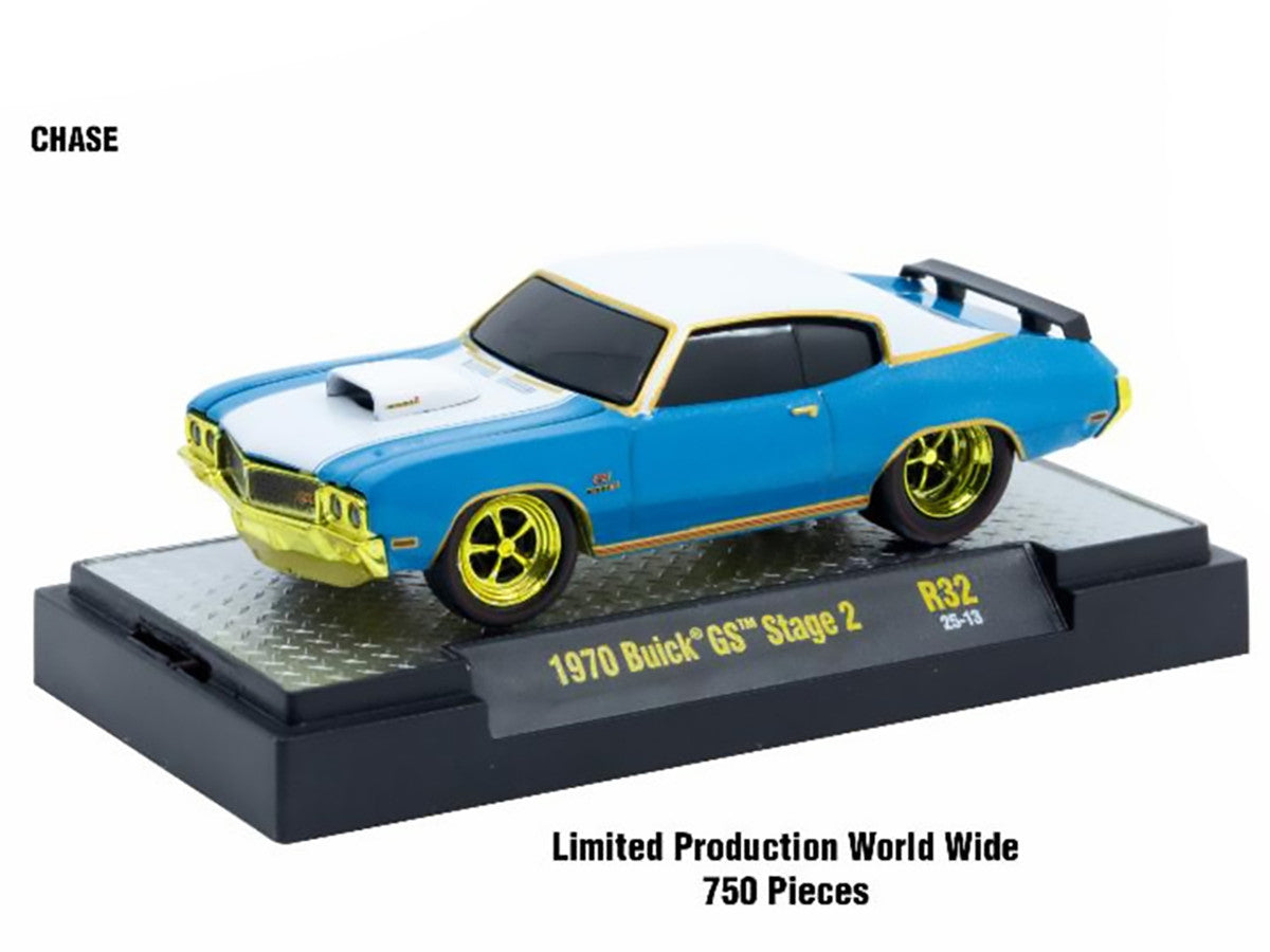 "Ground Pounders" 6 Cars Set Release 32 IN DISPLAY CASES Limited Edition 1/64 Diecast Model Cars by M2 Machines-2