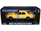 1975 Plymouth Fury Taxi "Crescent Cab Co." Yellow "Poltergeist" (1982) Movie "Hollywood" Series 20 1/24 Diecast Model Car by Greenlight-2