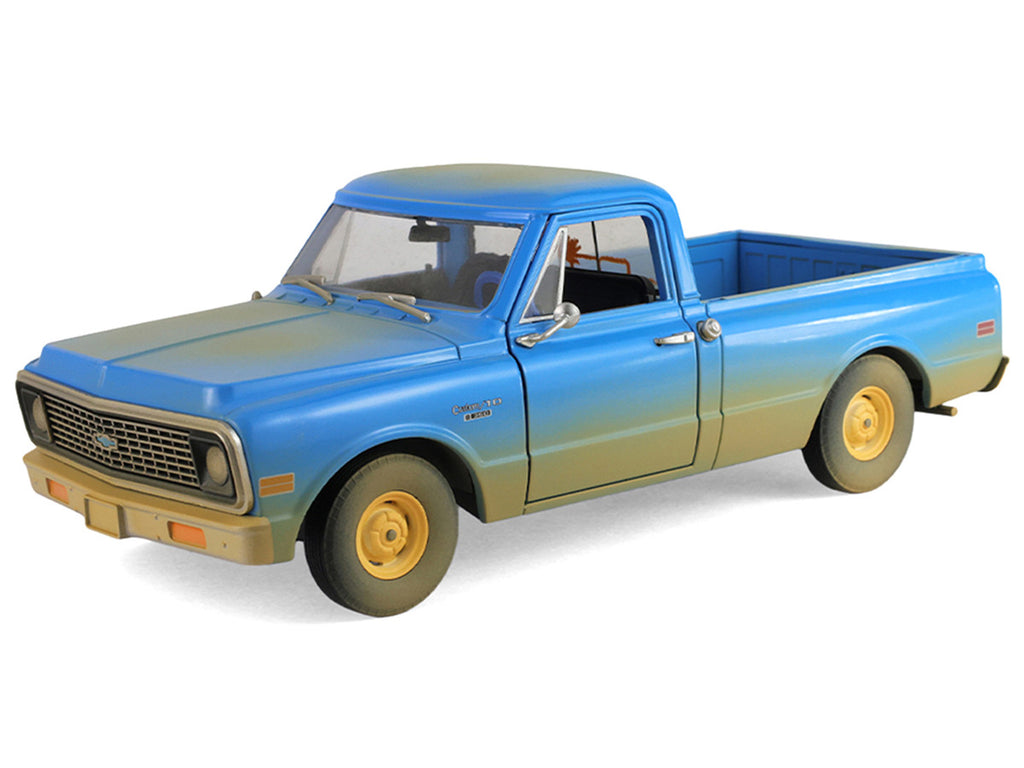 1971 Chevrolet C-10 Pickup Truck Blue (Dirty Version) "Hollywood Greatest Hits" Series 1/24 Diecast Model Car by Greenlight-0