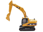 CAT Caterpillar CT660 Day Cab Tractor Blue Metallic with Lowboy Trailer and CAT 315C L Hydraulic Excavator Yellow 1/87 (HO) Diecast Model by Diecast Masters-3
