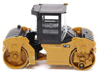 CAT Caterpillar CB-13 Tandem Vibratory Roller with Cab Yellow and Black 1/64 Diecast Model by Diecast Masters-2
