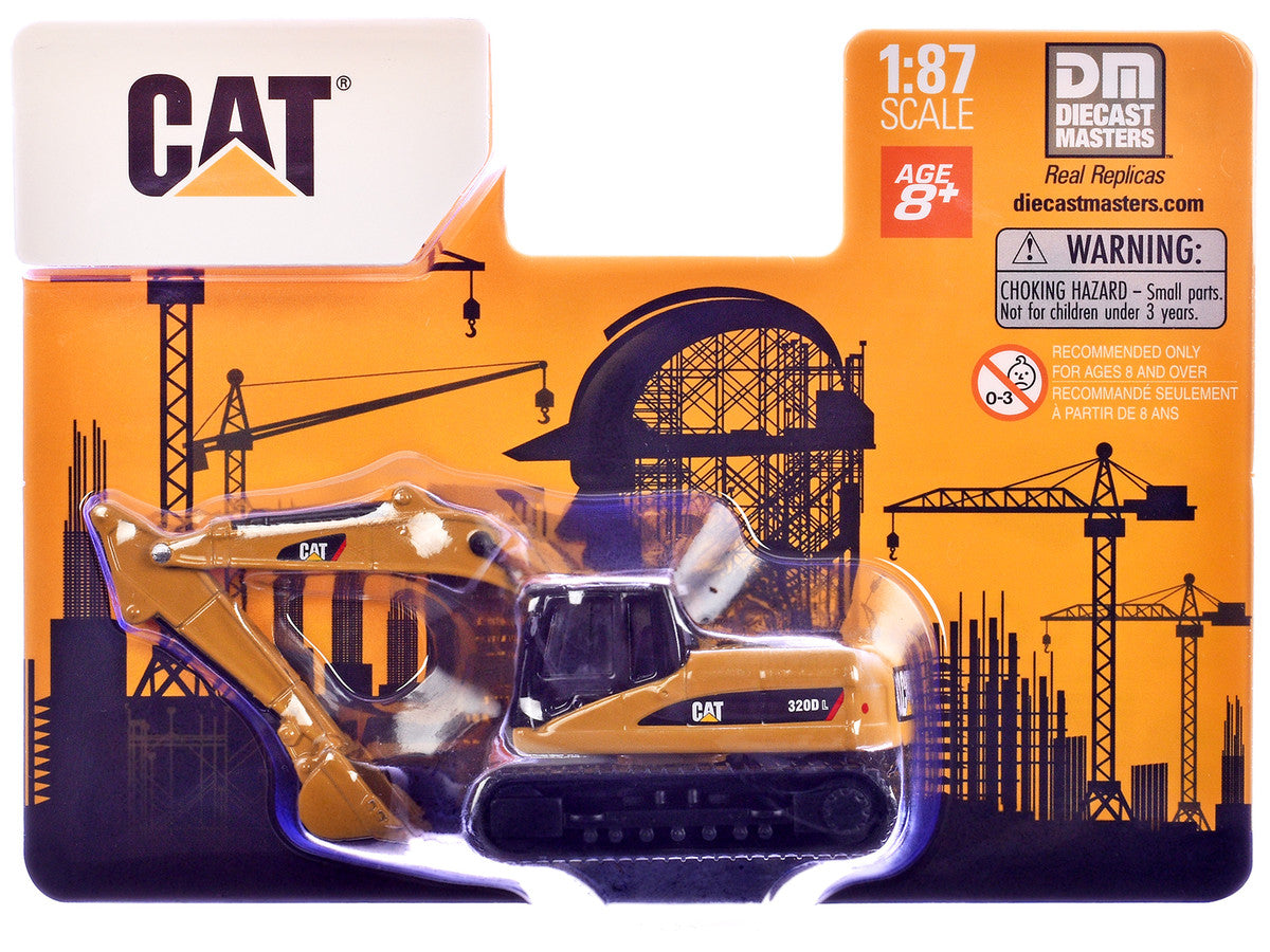 CAT Caterpillar 320D L Hydraulic Excavator Yellow 1/87 (HO) Diecast Model by Diecast Masters-0