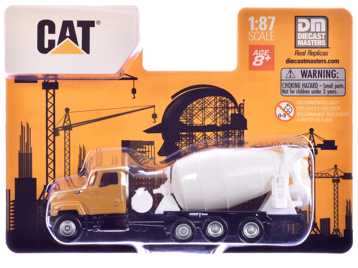 CAT Caterpillar CT681 Concrete Mixer Yellow 1/87 (HO) Diecast Model by Diecast Masters-0