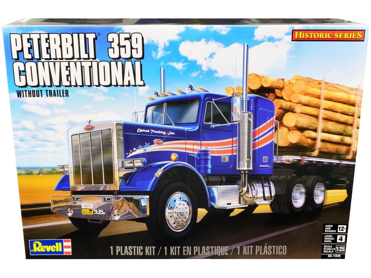 Level 4 Model Kit Peterbilt 359 Conventional Truck Tractor (without Trailer) "Historic Series" 1/25 Scale Model by Revell-0