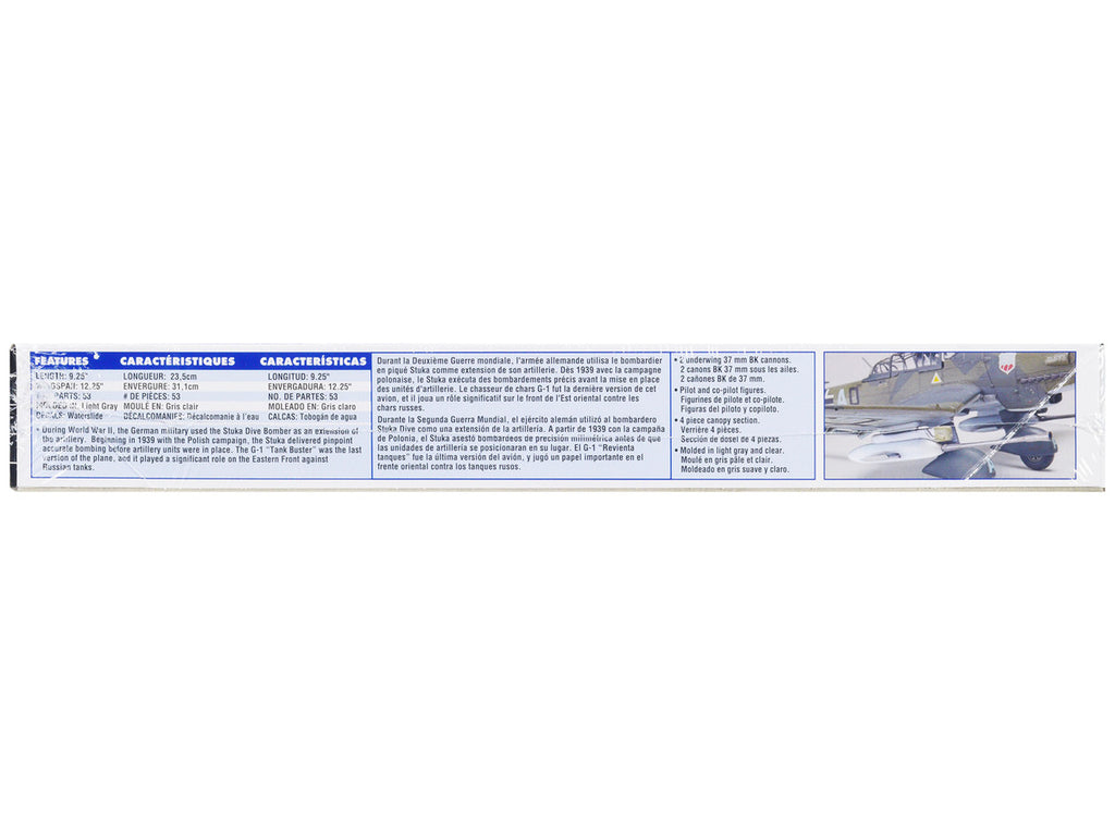 Level 4 Model Kit Junkers STUKA JU 87G-1 Tank Buster Bomber Aircraft 1/48 Scale Model by Revell-1